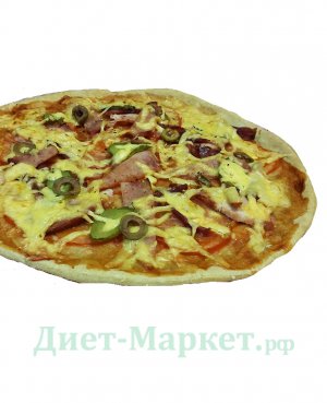 Пицца "Мясная" на тонком тесте "Неполнит", 330г